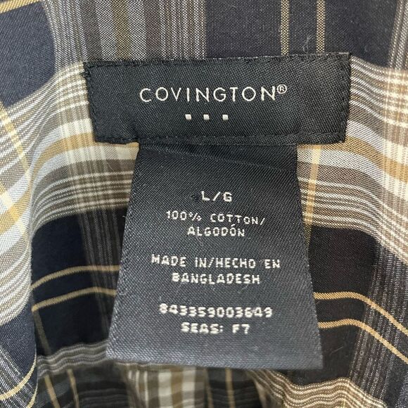 Covington Button Down Dress Shirt Size L EUC - Picture 7 of 7